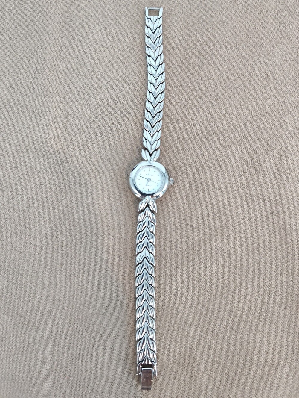 Rumours Vintage Slim Silver Women's Watch with White Dial